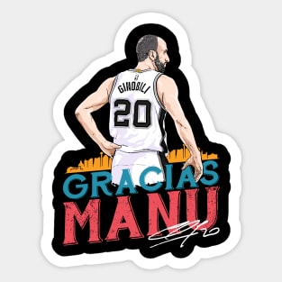 Gracias Manu Sticker